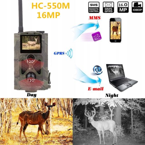 Kamera 16 MPx fotopułapka SMS MMS 3G GSM +SIM PL