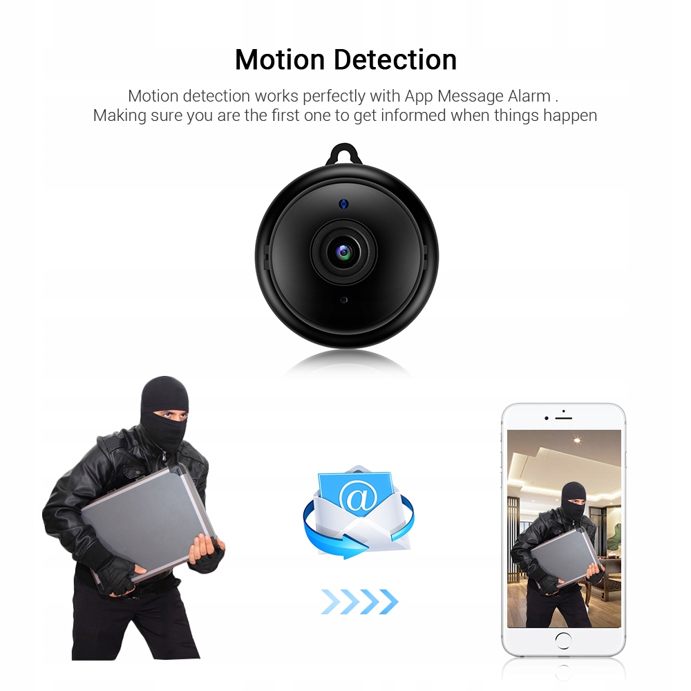 NAJMNIEJSZA Mini kamera WiFi 100% bezprzewodowa - obrazek 4