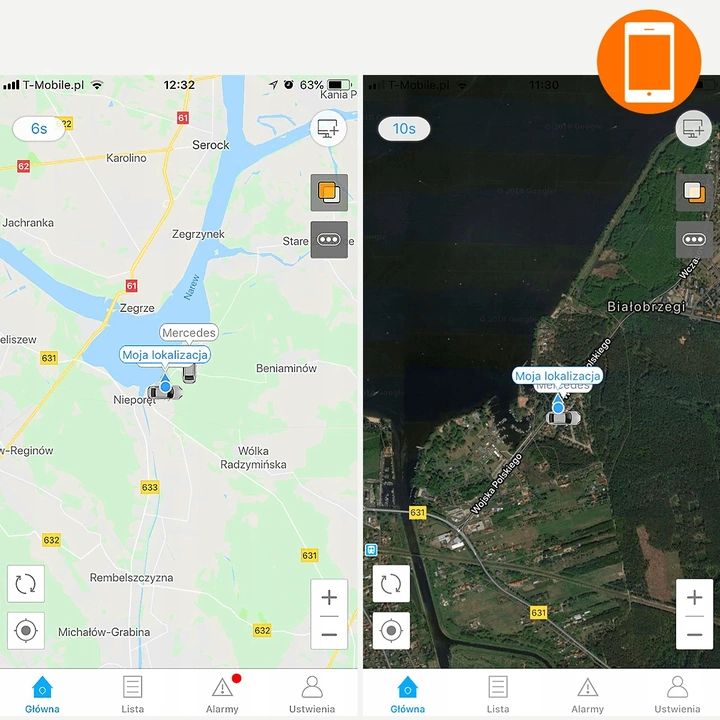 Lokalizator GPS Nadajnik Alarm Gsm Samochodowy AT4 - obrazek 8