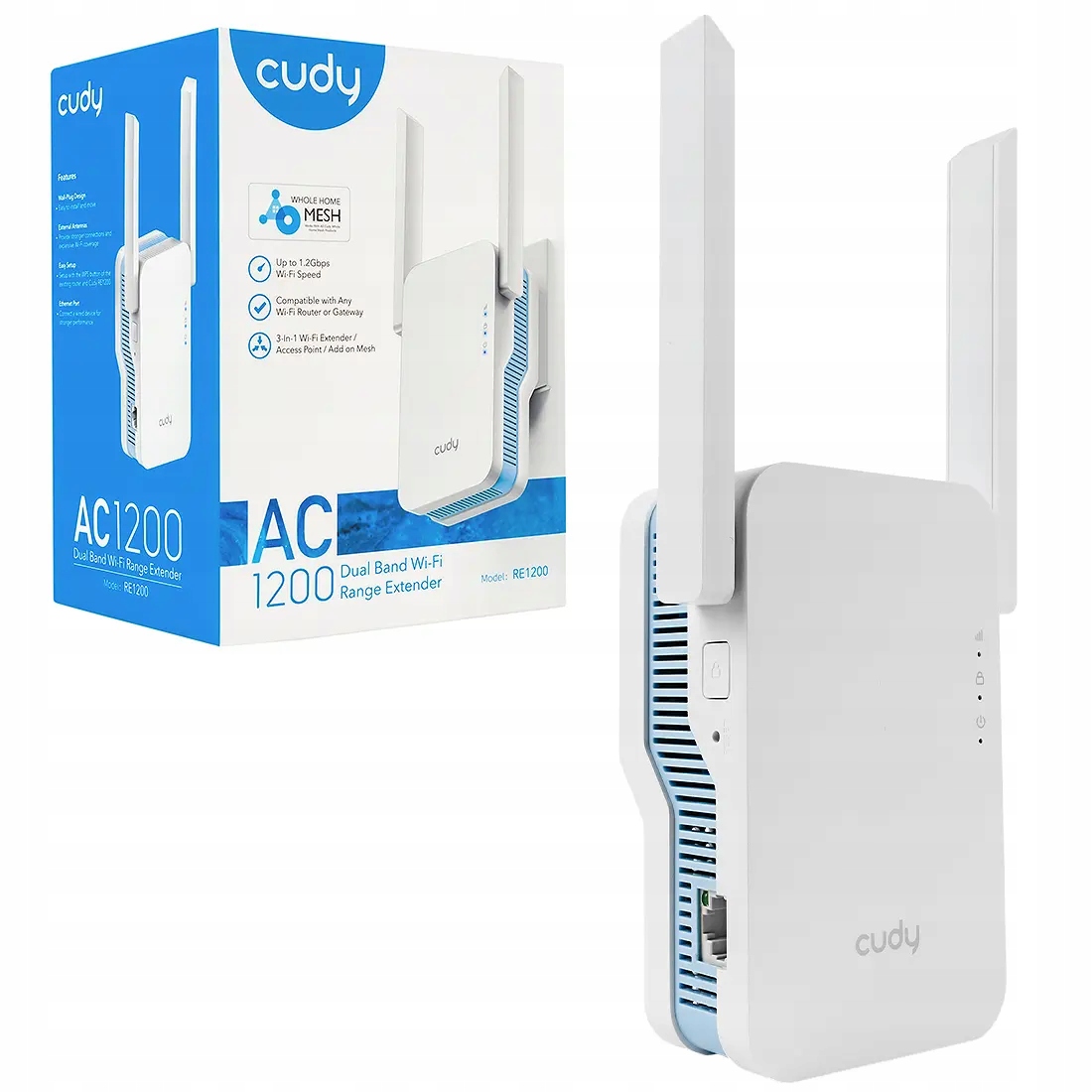 Access Point, Repeater Cudy RE1200 802.11ac (Wi-Fi 5) - obrazek 10