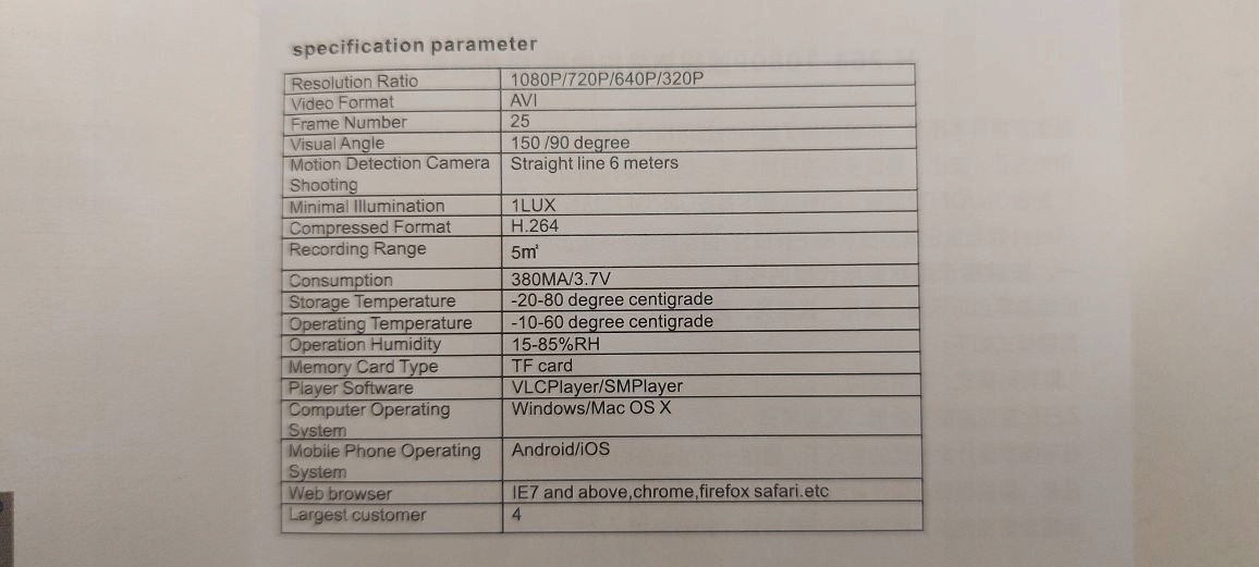 Najmniejsza kamera szpiegowska WiFi na taśmie z IR - obrazek 9