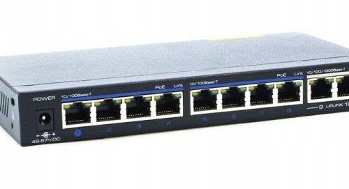 Switch PoE 8-portowy NV-S82P uplink NIVICA