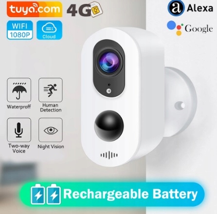 Kamera 4G na baterie, kartę sim aplikacja Tuya