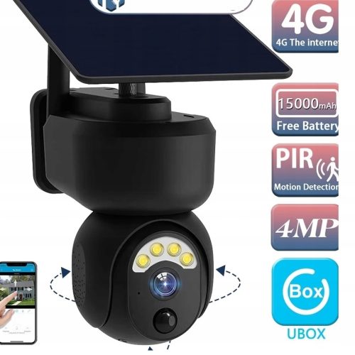 KAMERA SOLARNA GSM 4G NA KARTE SIM JAKOŚĆ 5MPX I...