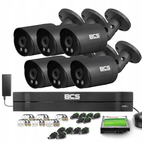 Zestaw monitoringu domu firmy kamery 6x BCS-TA15FR...