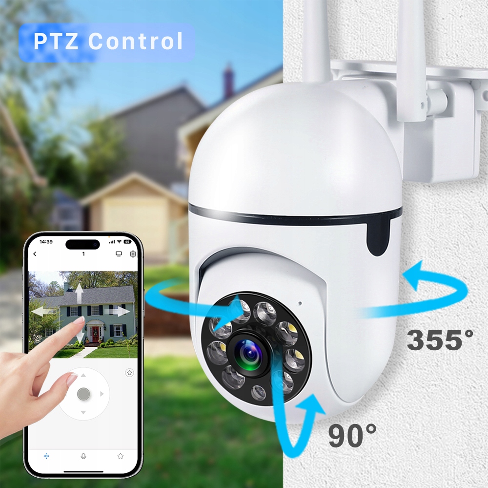 Kamera obrotowa WIFI 4K 8MPX z autotrackingiem i kolorowym obrazem w nocy - obrazek 9