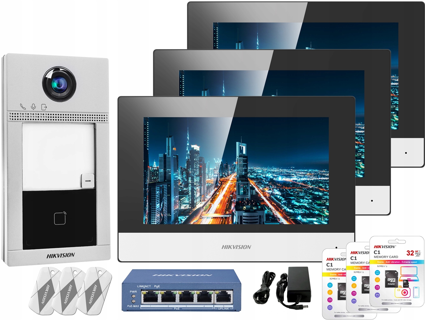 WIDEO DOMOFON WiFi Villa IP FullHD DS-KIS604-S3 IP