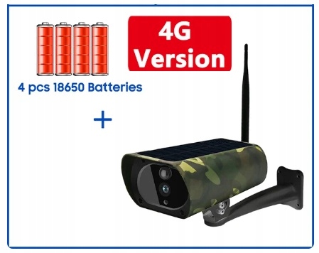 KAMERA SOLARNA GSM 4G LTE NA KARTE SIM MORO KOLOR