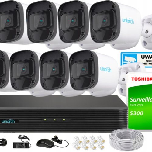 Zestaw monitoringu dom kamera IP 8x IPC-B124-APF28...
