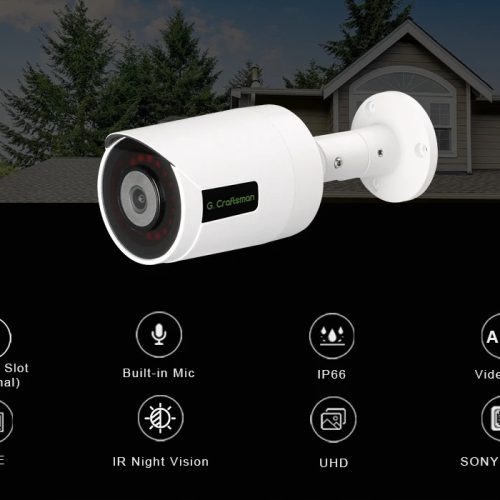 G.Craftsman 4K 30FPS POE kamera IP Audio 2.8mm obiektyw 8MP RTMP SONY