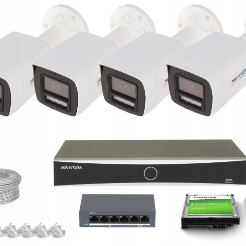 Zestaw monitoringu dom firma IP 4x DS-2CD1067G2H-L...
