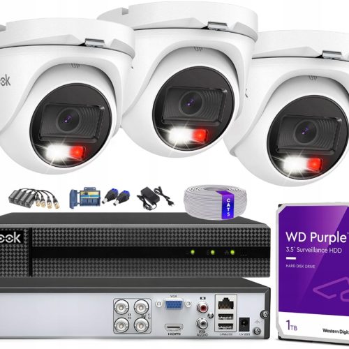 Zestaw do monitoringu HiLook 3 Kamery TVICAM-T5M-2...