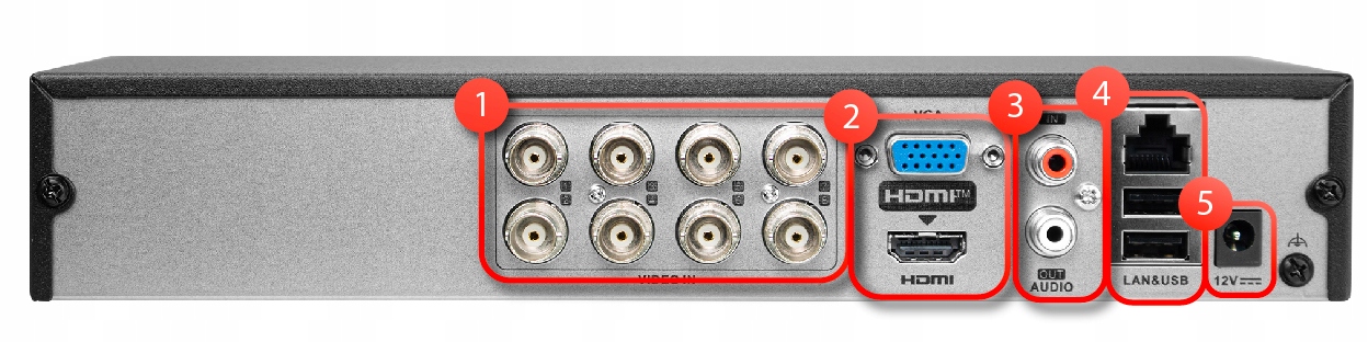 Rejestrator HiLook DVR-8CH-5MP - obrazek 4