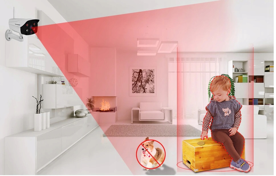 Kamera IP 4G SIM GSM na kartę 3Mpx KOLOR nocą PL - obrazek 5