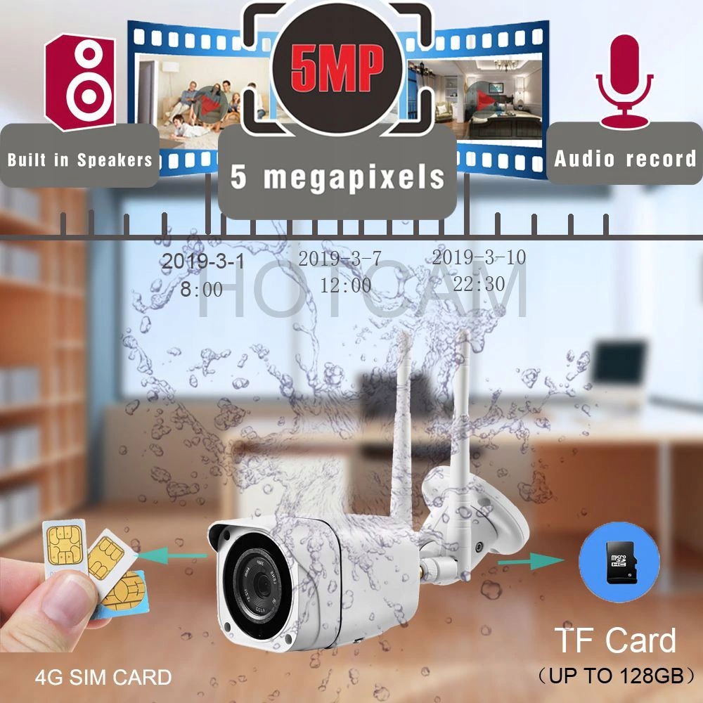 KAMERA IP 3G 4G LTE SIM ZEWNĘTRZNA GSM 5Mpx 5Mp - obrazek 13