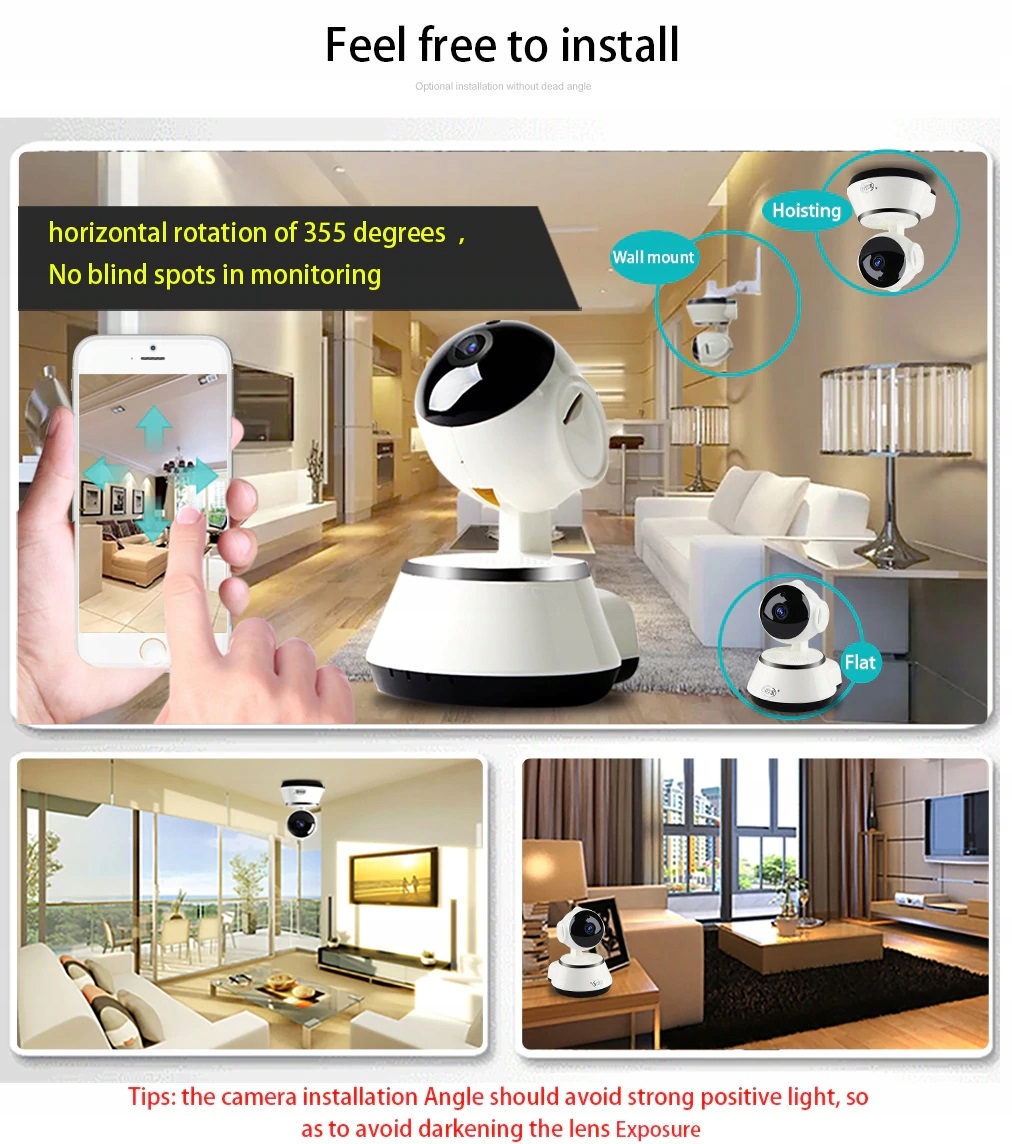 KAMERA OBROTOWA WIFI ELEKTRONICZNA NIANIA 8MPX 4K - obrazek 5
