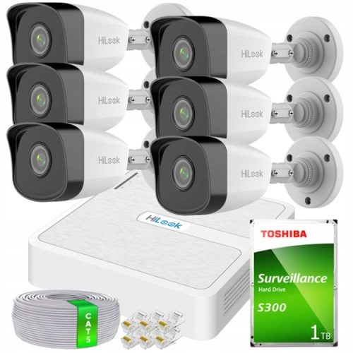 Zestaw monitoringu dom kamera IP 6x IPCAM-B2 NVR-8...