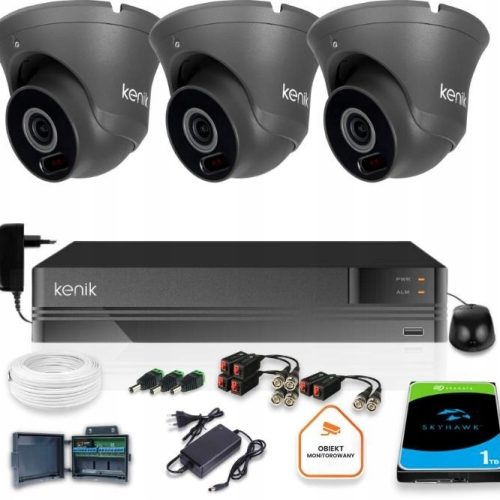 Zestaw do monitoringu dom firma kamera 3x KG-D30HD...