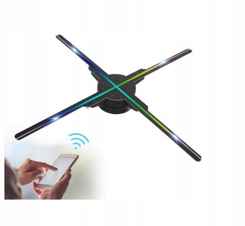 Wyświetlacz led 3D Hologram reklamowy 75cm 1024LE...