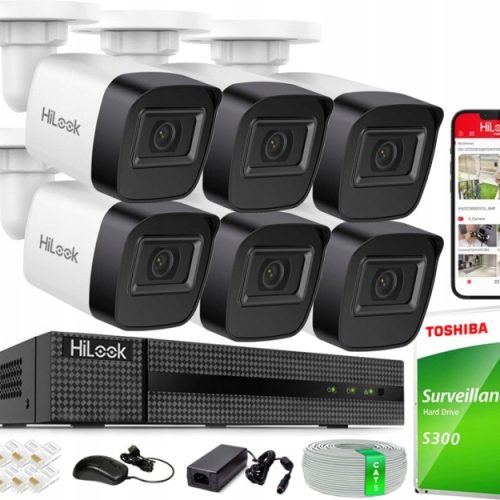 Zestaw do monitoringu dom kamera zewnętrzna IP 6x...