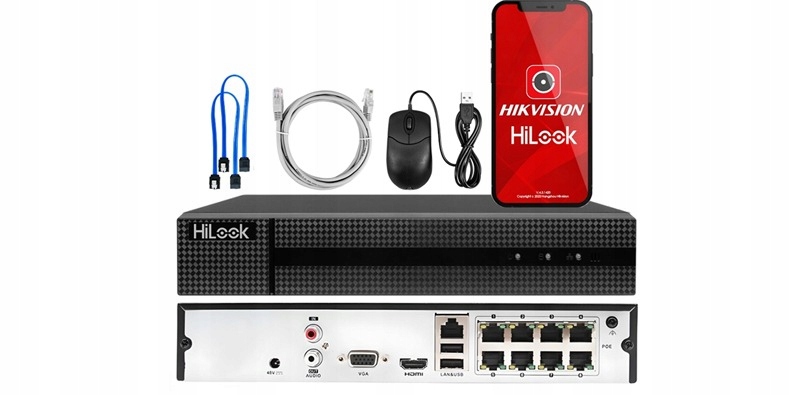 Zestaw monitoringu dom kamera IP 5x IPCAM-B4-30DL NVR-8CH-5MP/8P 4MPx IR30m - obrazek 3