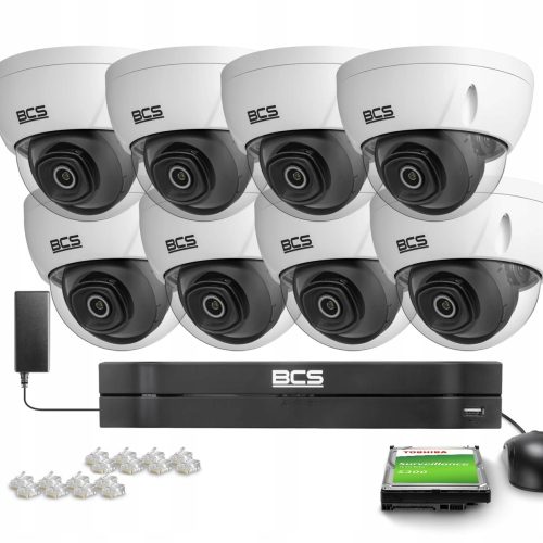 Zestaw monitoringu domu firmy IP 8x BCS-L-DIP15FSR...