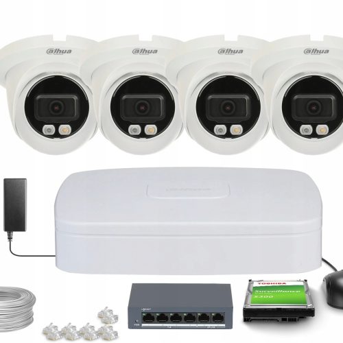 Zestaw monitoringu dom kamera IP 4x IPC-HDW2449TM-...