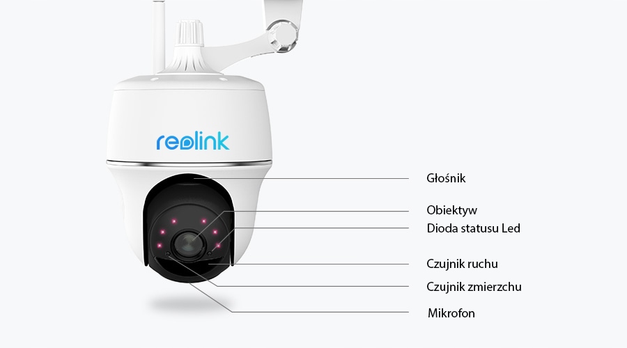 Kamera Reolink Argus PT wifi z własnym zasilaniem - obrazek 7