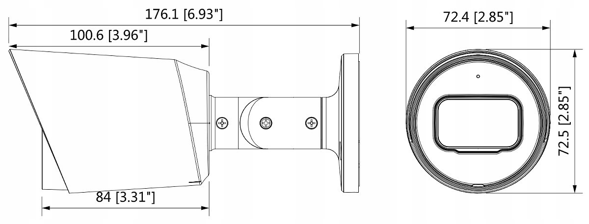 KAMERA AHD, HD-CVI, HD-TVI, PAL HAC-HFW1200T-0280B - obrazek 5