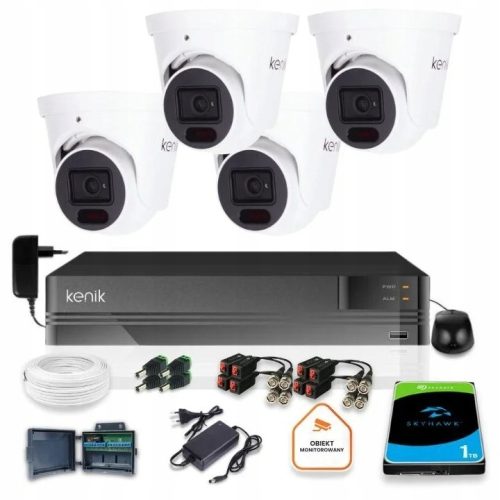 Zestaw do monitoringu dom firma kamera 4x KG-L14HD...