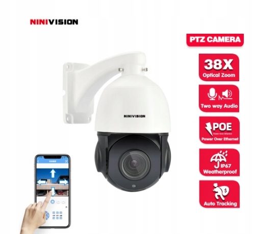 Kamera Obrotowa IP sieciowa 5MPX IR180m 38x ZOOM