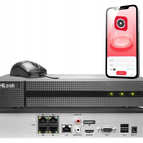 Zestaw do monitoringu kamery 4x IPCAM-T4-30DL 4MPx...