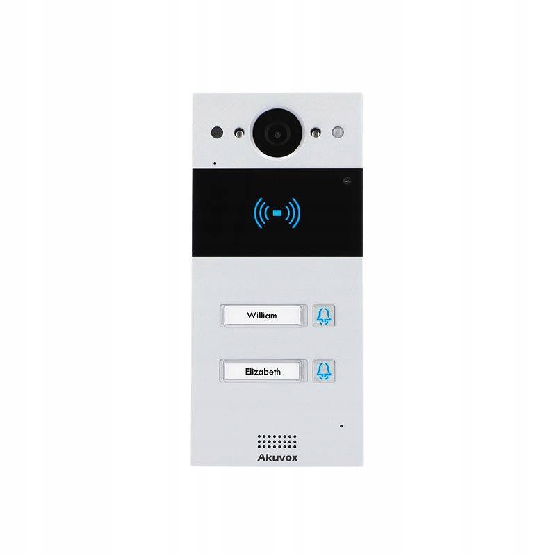 Wideodomofon dwurodzinny Akuvox Panel R20BX2 + 2 monitory S563W - obrazek 2