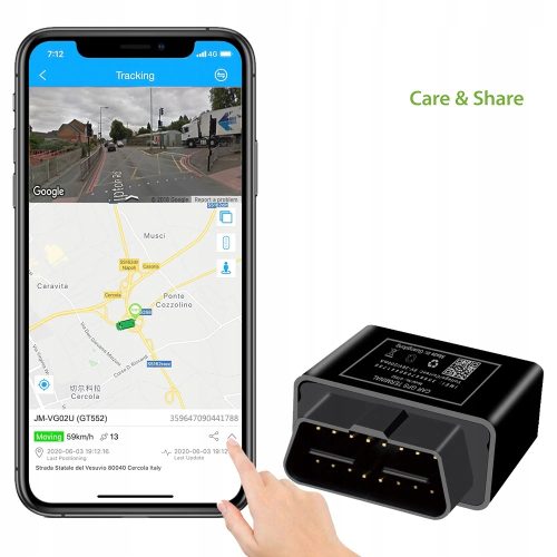 OB22 lokalizator GPS pozycja w czasie rzeczywistym
