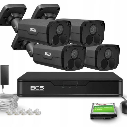 Zestaw monitoringu dom firma 4x BCS-P-TIP54FSR5-Ai...