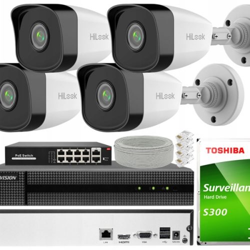 Zestaw monitoringu dom kamera IP 4x IPCAM-B2 HWN-2...