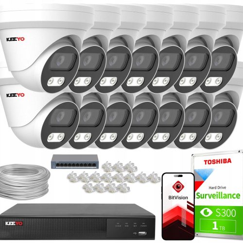 Zestaw monitoringu kamera zewnętrzna IP 14x LV-V-...