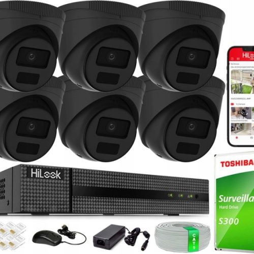 Zestaw monitoringu dom kamera IP 6x IPC-T241H-C BL...