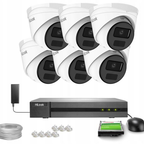 Zestaw do Monitoringu kamery dom 6x IPCAM-T4-P Ful...