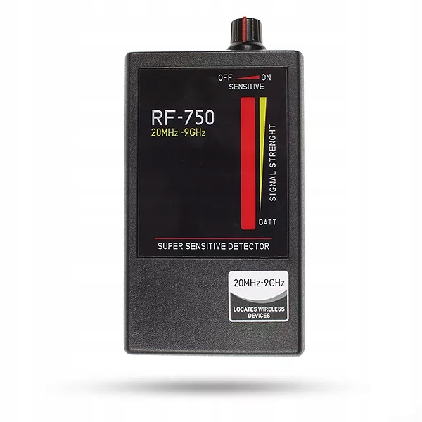 WYKRYWACZ KAMER LOKALIZATORÓW GPS I PODSŁUCHÓW RF-750 - obrazek 4