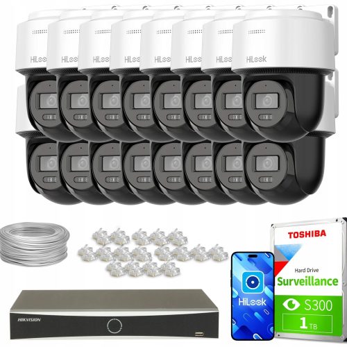 Zestaw do monitoringu dom firma kamera 16x PTZ-N4M...