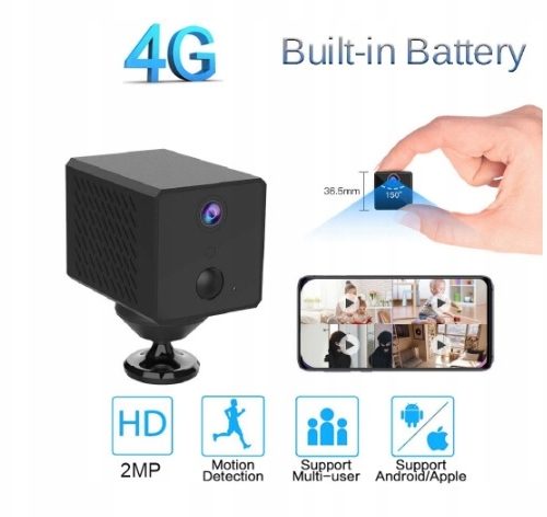 KAMERA NA BATERIE 4G LTE INTERNET Z KARTY SIM p2p