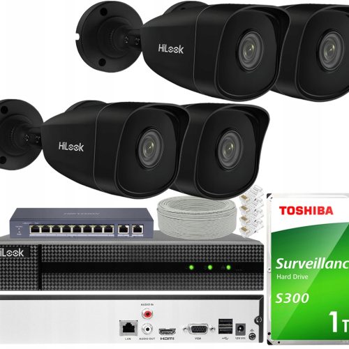 Zestaw do monitoringu Hikvision NVR-8CH-5MP+IPCAM-...