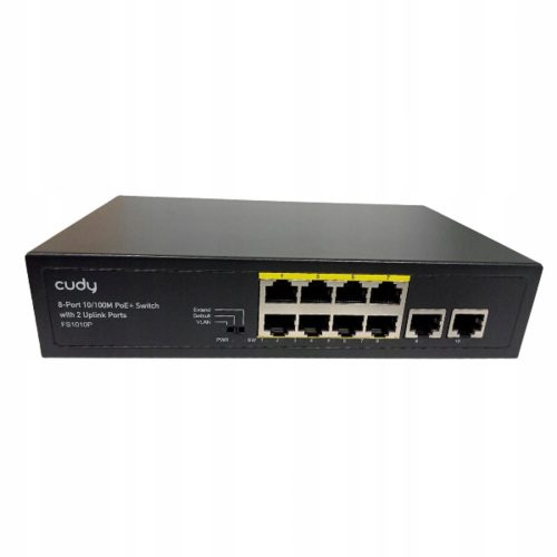 Cudy Przełącznik FS1010P 8xFE PoE+ 120W