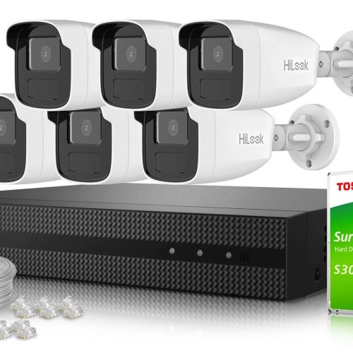 Zestaw do Monitoringu dom 6x IPCAM-B4-50IR IR 50m ...
