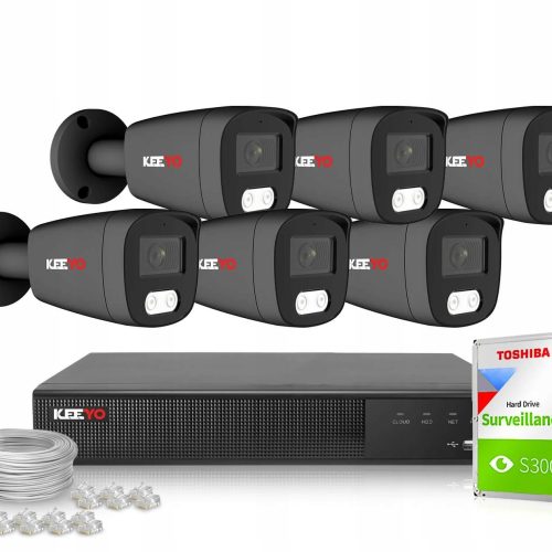 Zestaw do Monitoringu IP KEEYO 6x LV-V-IP5M25TF-G-...