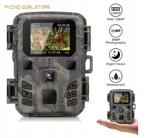 Fotopułapka zewnętrzna kamera obserwacyjna 4K HD 24MP 1080P widzenie nocne