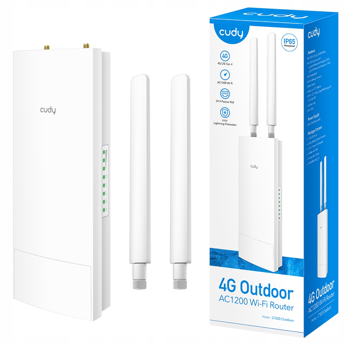 Router Cudy LT500_OD 802.11ac (Wi-Fi 5), 802.11n (Wi-Fi 4)