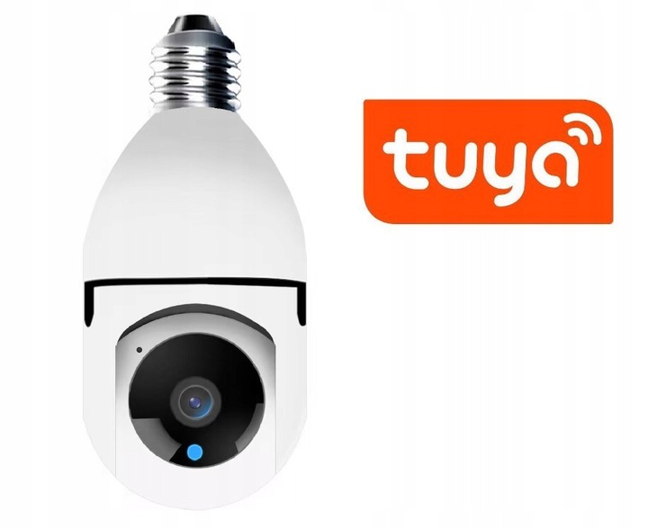 KAMERA WIFI OBROTOWA 3MPX Z GWINTEM E27 APP TUYA - obrazek 2