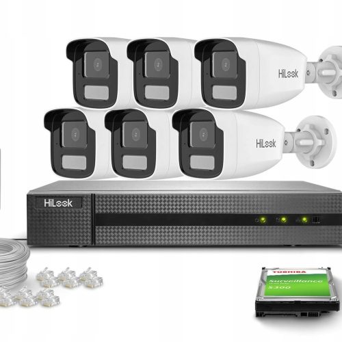 Zestaw do monitoringu dom firma 6x IPCAM-B2-50DL F...